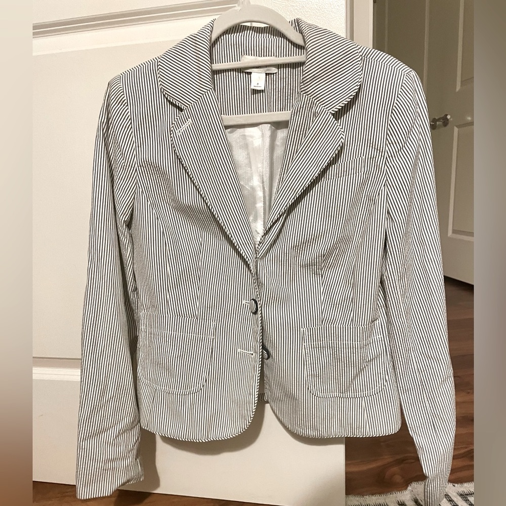 Loft Women’s Striped Blazer (Size 8)